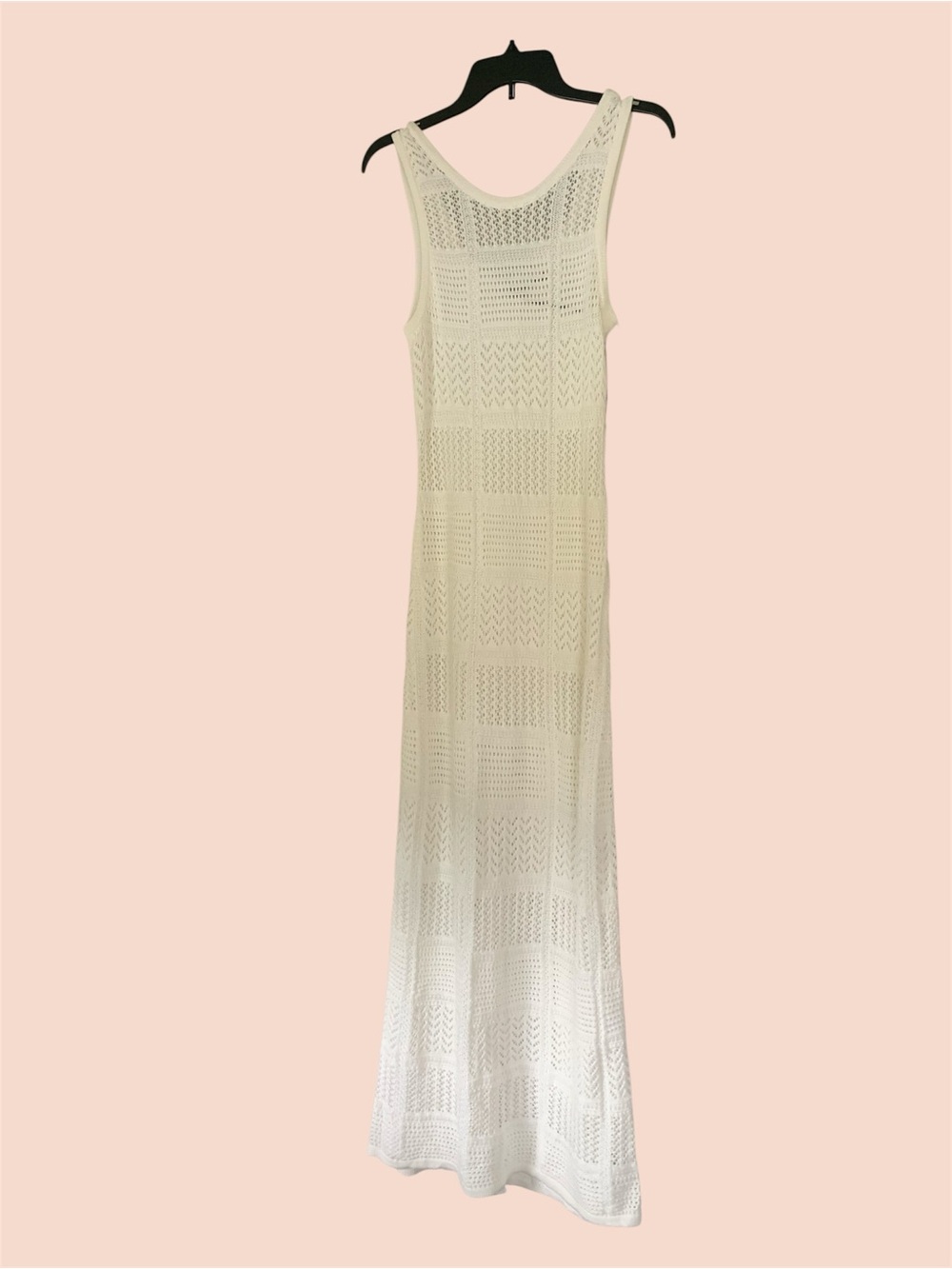 NWT Crochet Maxi Dress in Ivory - Picture 3 of 8